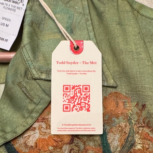 Todd Snyder Green Floral Shirt - Metropolitan Museum of Art Collaboration - Picture 4 of 7